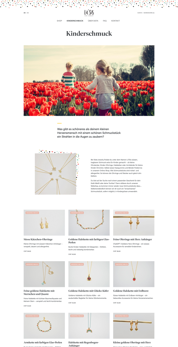Handgemachter Schmuck, digital zuhause